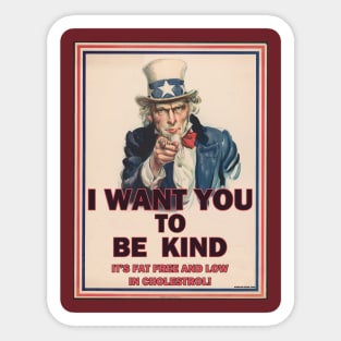 I want you to be kind Sticker